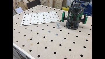 How to make a square grid of holes with an easy jig!! (MFT top)