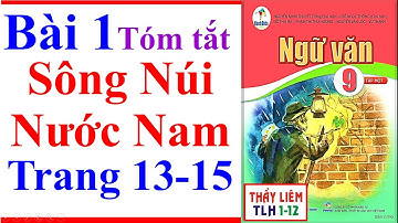 Ngữ Văn 9 Bài 1 | Sông Núi Nước Nam | Trang 13 - 15 | Cánh Diều | Tóm Tắt | Tập 1