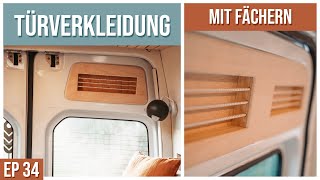 Türverkleidung mit Staufächern für den DIY Busausbau selbst bauen | Vom Kasten zum Camper  EP 34