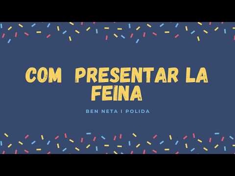 Vídeo: Com Presentar La Vostra Escola