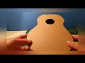 How to make a Guita from cardboard.