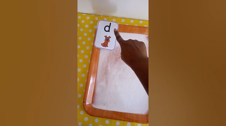 Salt tray writing | Letter d handwriting practice for preschoolers #shorts
