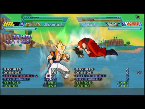 Dragon Ball Z Shin Budokai Another Road - Gogeta combo