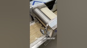 Demonstration video of a small fried instant noodle production line