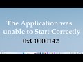 Error code 0xc0000142  the application was unable to start correctly  microsoft office windows 11