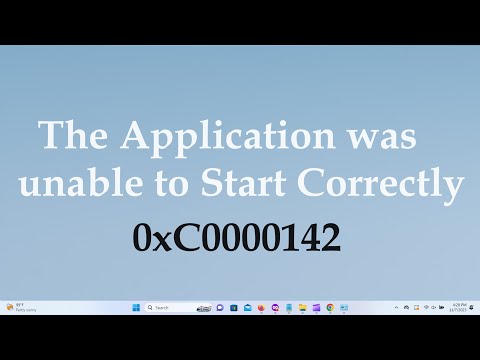 Error Code 0xC0000142 | The Application was Unable to Start Correctly | Microsoft Office Windows 11