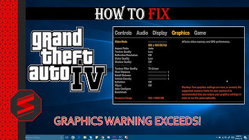 GTA 4 - Fix Graphics Warning Exceeds Problem 100% - Windows 10/8/7