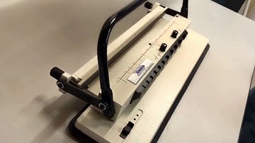 ELMPRO PB48-M A3, A4 & A5 Manual Document/Report Wire Binding Machine Demo With 3:1 Round-Holes