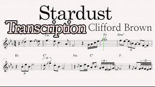 Video thumbnail of "Stardust - Clifford Brown (Transcription)"