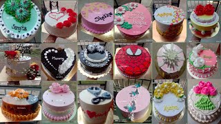 🤞 Round shape cake designs//cake decorating ideas//cake designs//@SaiCake's //