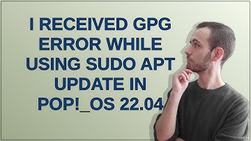Unix: I received GPG error while using sudo apt update in Pop!_OS 22.04