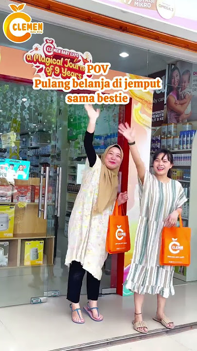 Happy banget belanja di Clemen Baby Shop, apalagi pulangnya langsung di jemput bestie 😍🥰🥰