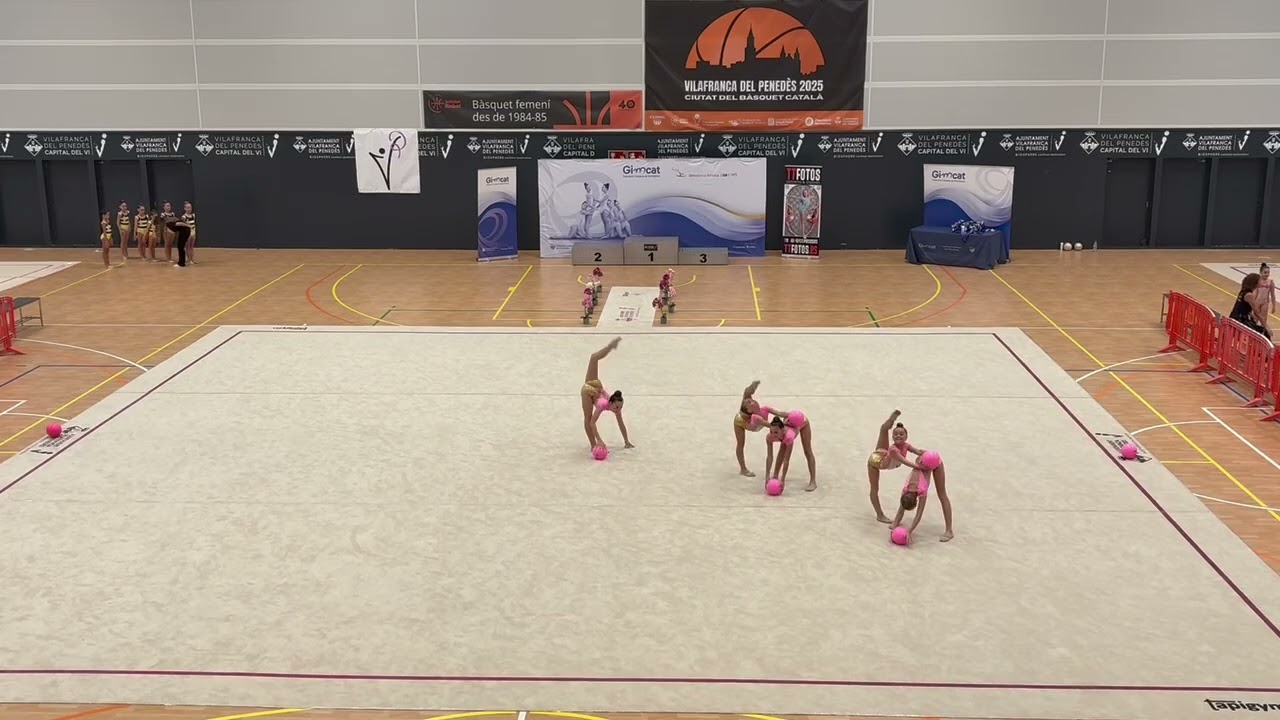 Campeonato de Cataluña Vilafranca del Penedès alevín base conjunto 2025 pelotas 