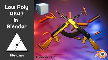 Low Poly Ak47 Modelling and Rendering Tutorial - Game Ready Asset - Free Download