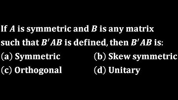 symmetric matrix linear algebra engineering iit jam mathematics gate eigen values cmi tifr cuet duet