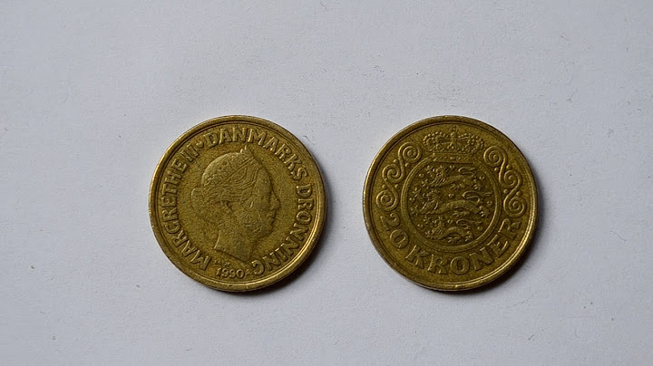 20 Danish Krone   Twenty Danish Krone 1990 metal coin