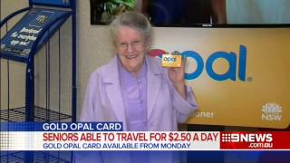 Nine News Sydney - Seniors Opal Card rollout (30/10/2014)