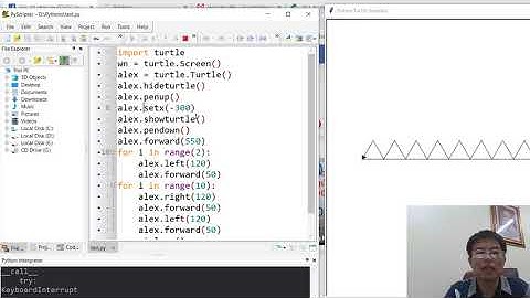 Vẽ hình răng cưa bằng Turtle trong Python