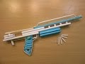 How to make a Paper Gun that Shoots - Paper Pistol - ( Bizon Airsoft Gun )