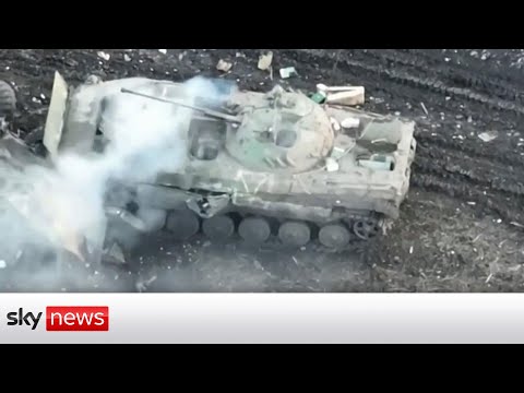 Russian forces hit by Ukrainian artillery near Vuhledar in Donetsk