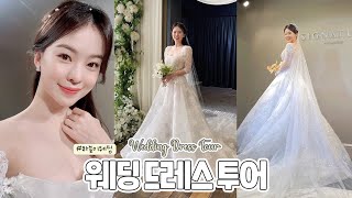 Day of Haneul's wedding dress tour Heartfluttering trying on wedding dress day VLOG