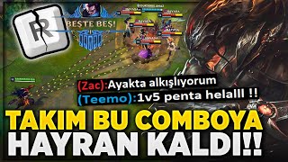 %100 KRİTİK %100 CAN ÇALMA YASUO !! 1V5 PENTA ATTIM !! İMKANSIZ MAÇI TAŞIDIM !!