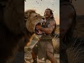 Samson fighting the lion