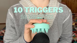 10 ASMR Triggers to Cure Your Tingle Immunity | tapping, mixed mediums, no talking, mouth sounds
