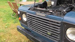 1992 Land Rover Defender D90 Cobalt Blue Engine 2.5 TD Turbo Diesel MOTOR RUN RUNNING D110 SOUND TDI