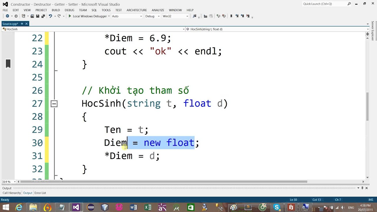 Buổi 6 - Constructor - Destructor - Getter - Setter - [1/2] - YouTube