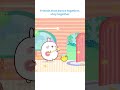 Friends That Dance Together, Stay Together #shorts #funny #youtubeshorts #cartoon #molang