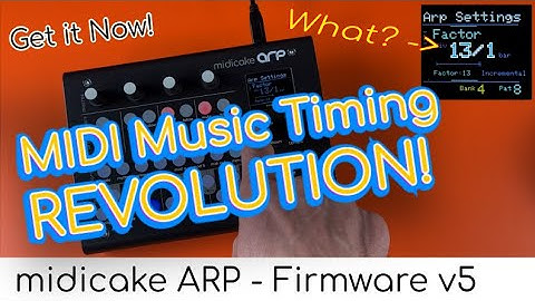 A REVOLUTION in MIDI Music Timing - FREE v5 Firmware - Available now - Intro Video