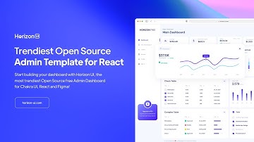 Horizon UI - Trendiest free open-source admin template (Quick Preview)