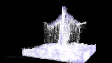 Cinema 4D 17.500.000 particles simulation test