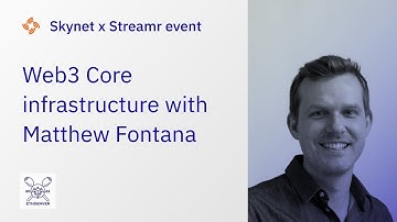 Web3 Core Infrastructure at ETHDenver – Matthew Fontana presents the Streamr Network