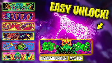 How to Unlock Dismemberment Master + All 6 Calling Cards Fast in Black Ops 6 Zombies!
