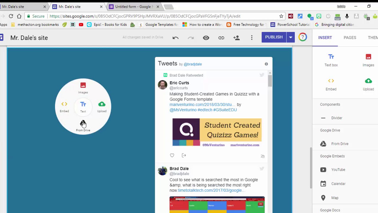 Google Sites Embed a Google Form to gather feedback YouTube