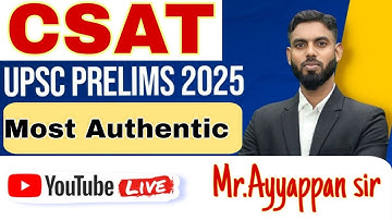 CSAT 2025 | Solution | Mr.Ayyappan sir | Tamil #tamil #csat2025 #ayyappansirsaptitude #trending