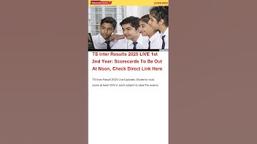 TS Inter Results 2025 LIVE 1...