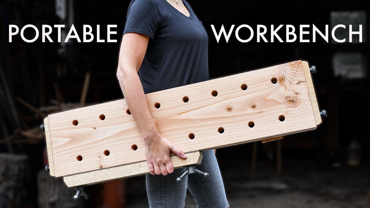 ⁣Portable & Affordable Workbench for Small Spaces