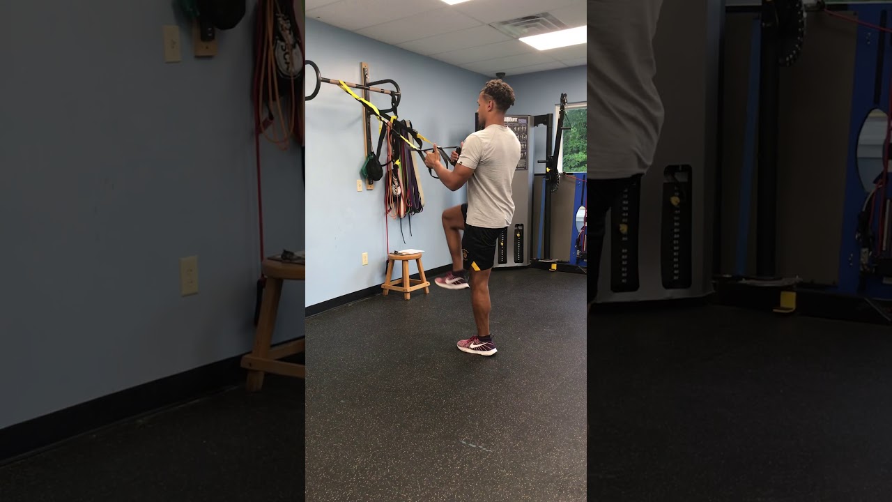 Raw Strength Isometric TRX Skater Squat YouTube