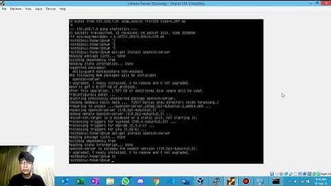 Konfigurasi IP dan Install SSH pada Ubuntu Server