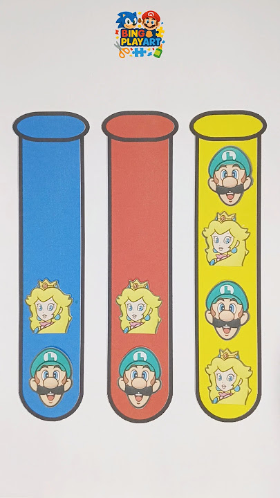 SUPER MARIO PAPER PUZZLE GAMES PART 159 #mario #shorts #satisfying #funny #games