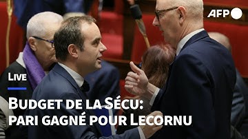 🔴 LIVE - Budget de la Sécu: vote crucial pour Lecornu