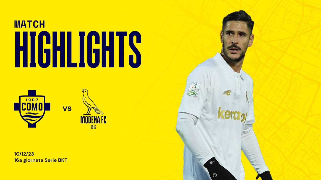 Modena FC 2018 5-1 Como :: Serie B 2022/2023 :: Ficha do Jogo 