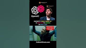 Chatgpt Adult Mode Going To Live In Early 2026 | Codeswithsam #programming #chatgpt