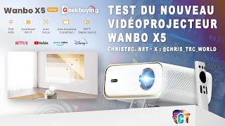 ➡Test du Wanbo X5  Un vidéoprojecteur 1080P époustouflant a 1100 lumens pour 260 €