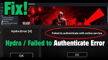 Fix Killing Floor 3 Hydra Error/Connection Error/Failed To Authenticate with Online Services On PC
