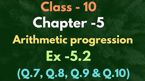 Class 10 |Arithmetic progression | A.P|Chapter -5 | Ex 5.2 #studypointonlineclasses #shorts #maths