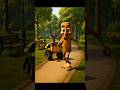 Wall E And Tung Tung Sahur Playing Tag In The Park Wall E And Tung Tung Sahur Playing Tag In The Park